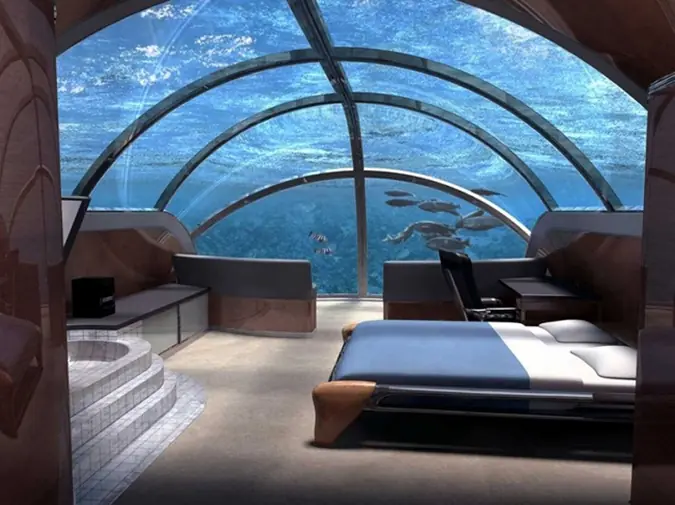 номер Poseidon Undersea Resort на острове Фиджи.