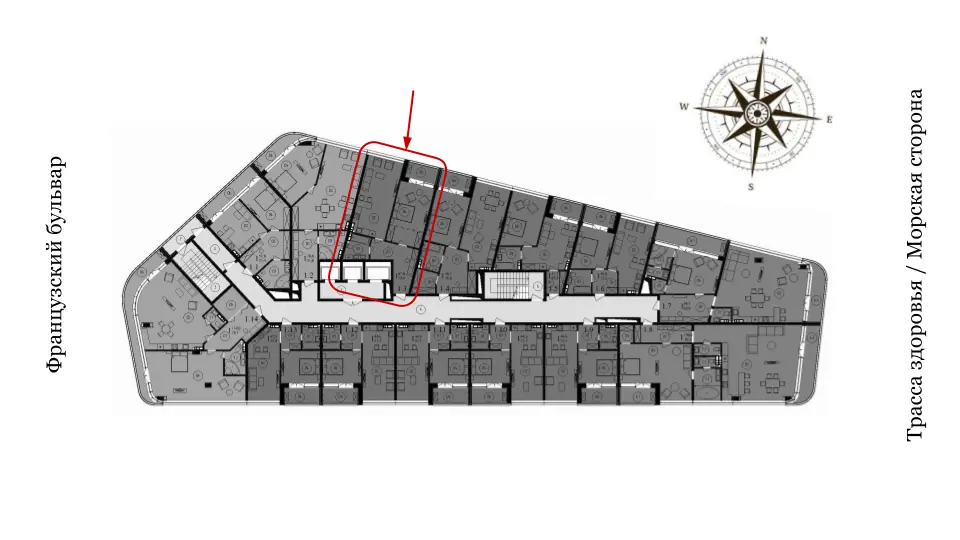Однокомнатные апартаменты · 67.8 м² · ЖК Kandinsky