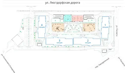 ЖК Альтаир-2 План застройки и благоустройства территории