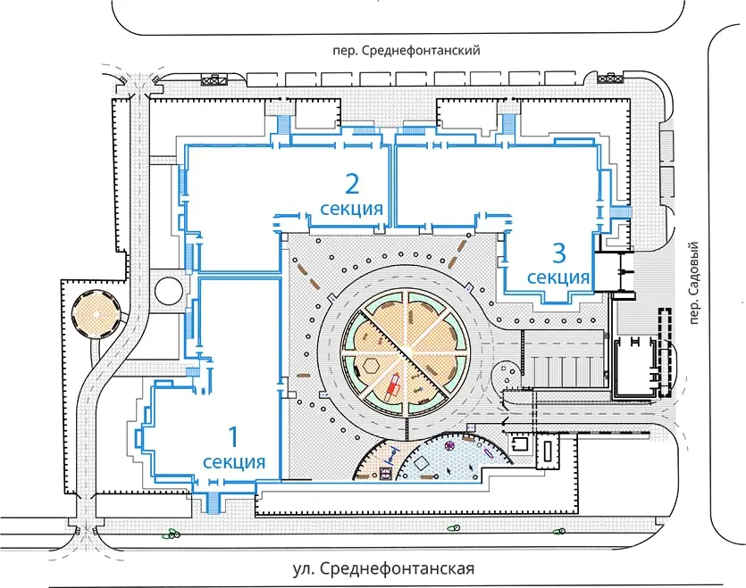 ЖК Апельсин / План застройки и благоустройства территории