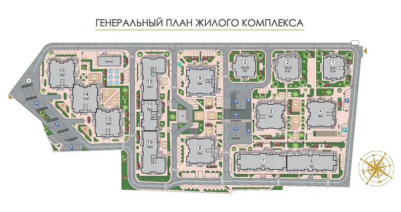 gen plan ЖК золотая Эра генплан
