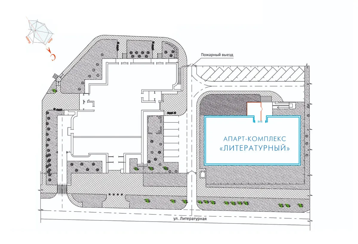 Апарт- комплекс Литературный ген план