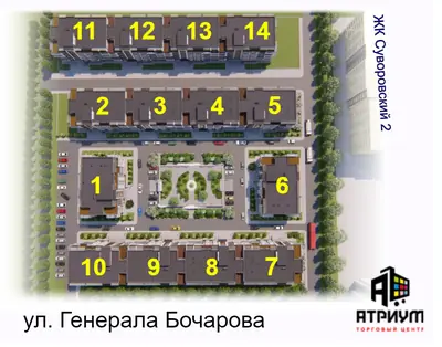 ЖК SMART CITY (Смарт Сити) генплан застройки
