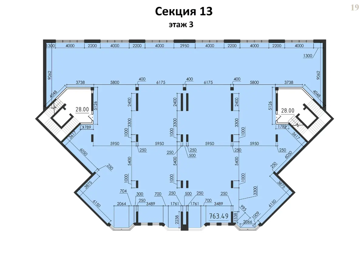 ЖК Avinion (Авиньон) план 13 секции 3 этаж