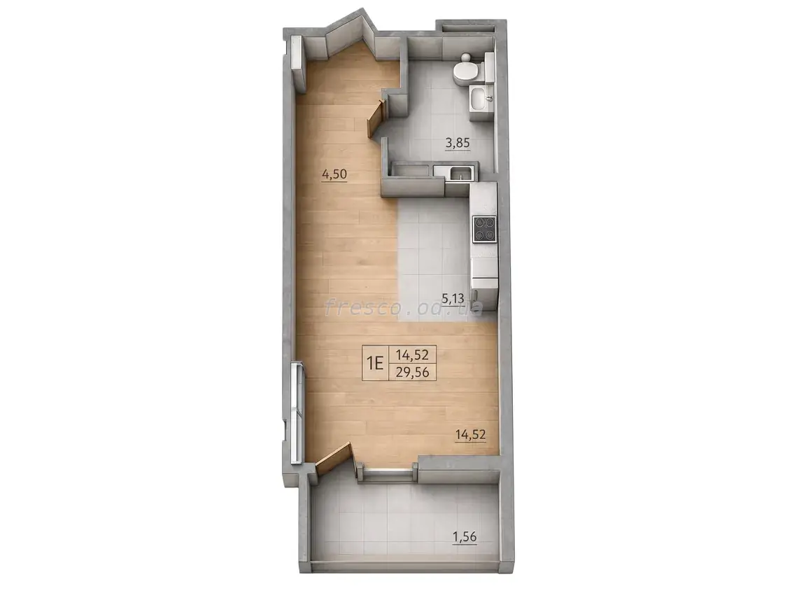 Студия · 29.56 м² · ЖК Сити Парк