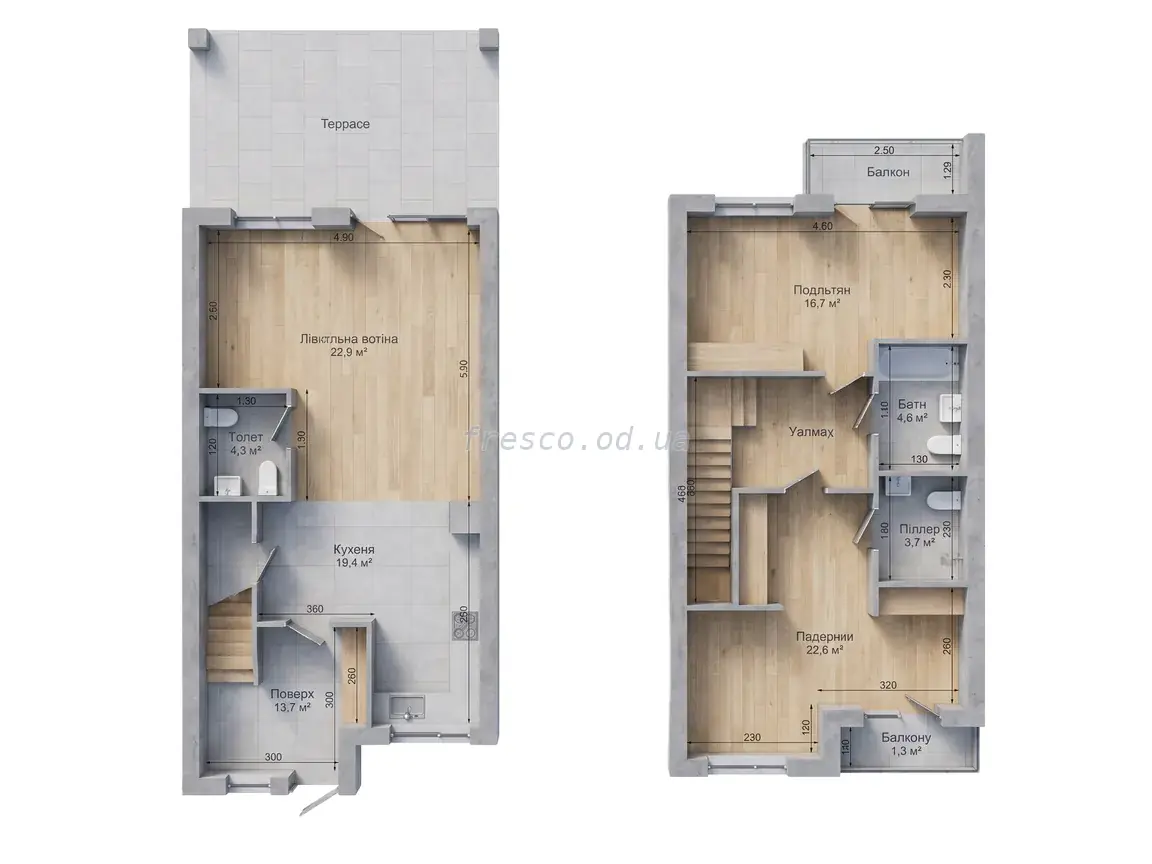 Таунхаус · 119.07 м² · Cuvee village
