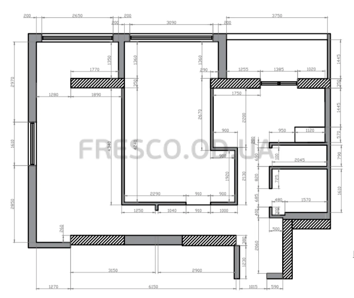 Двухкомнатная квартира · 75.5 м² · ЖК Клубный 7