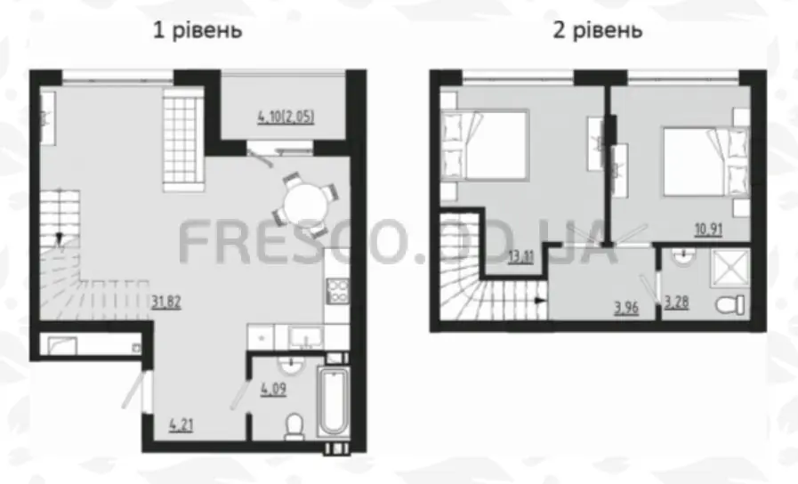 Трёхкомнатная квартира · 73.37 м² · ЖК Сады ривьеры