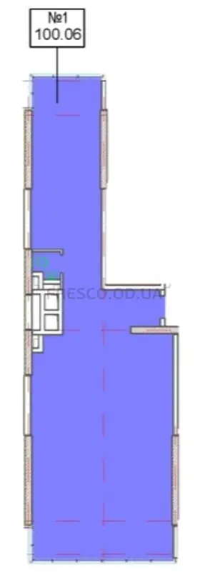 Офис · 100.06 м² · БЦ Платон