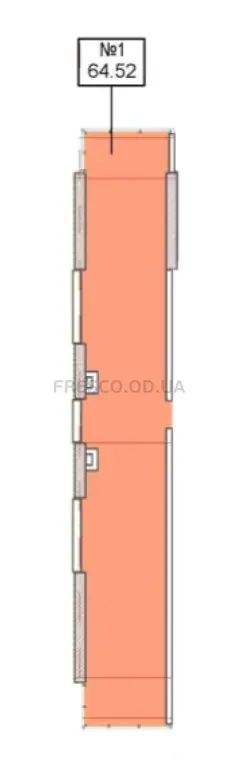 Офис · 64.52 м² · БЦ Платон