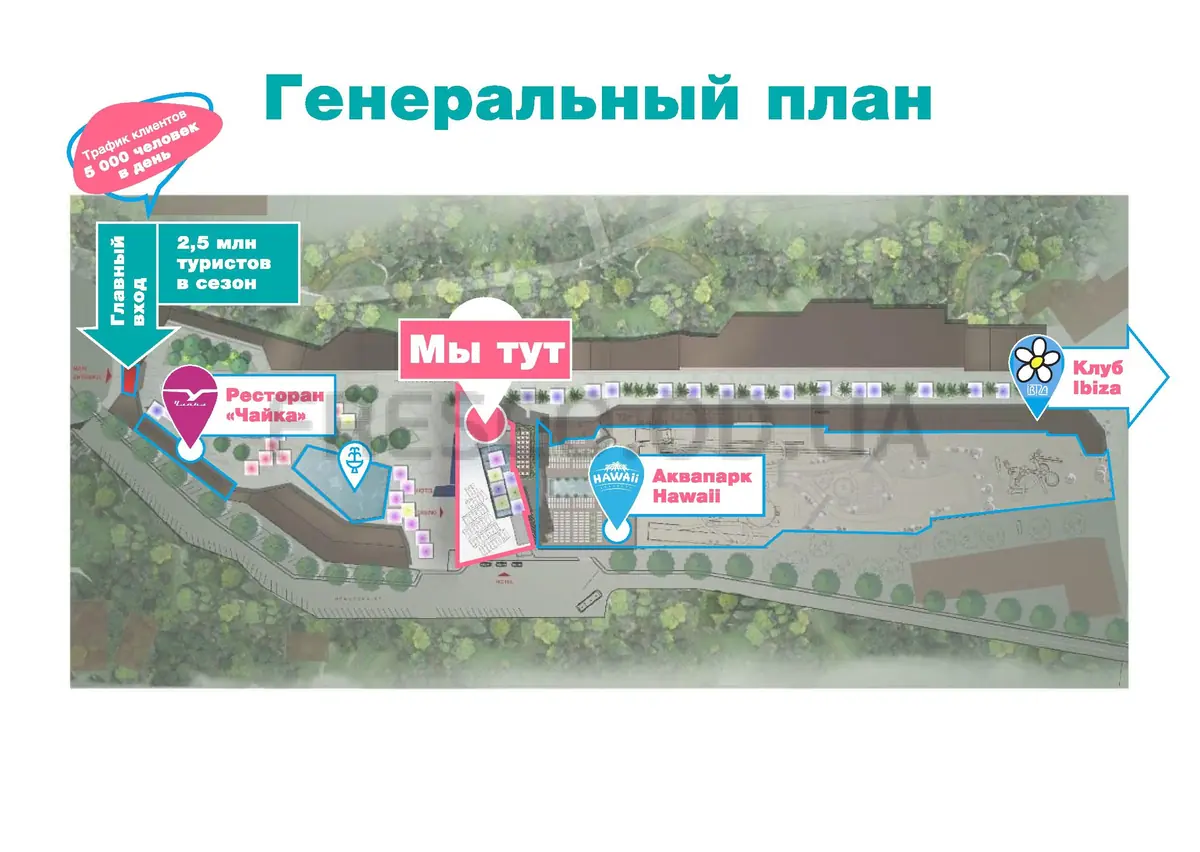 Пространство Ibiza Apartments (Пространство в Аркадии) генплан