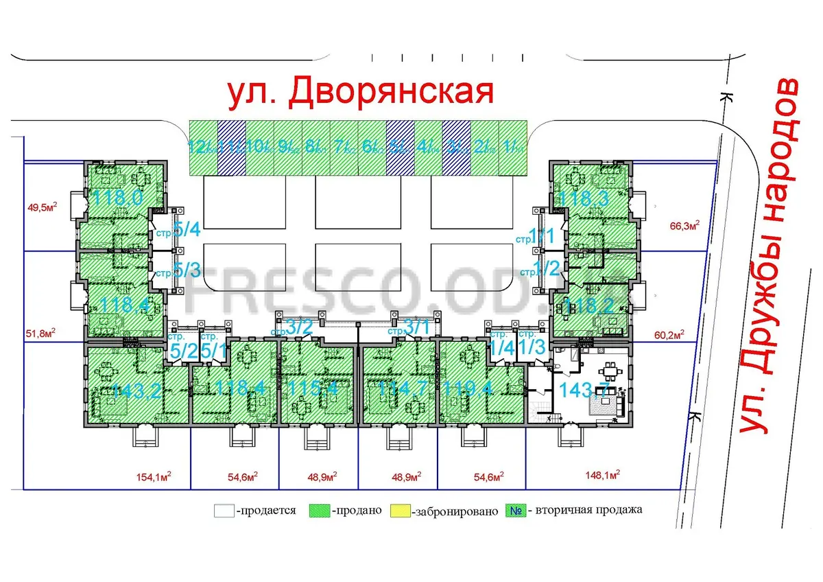 Вилла Роз в ЖМ Черноморская Ривьера план 3 оч