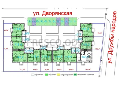 Вилла Роз в ЖМ Черноморская Ривьера план 3 оч