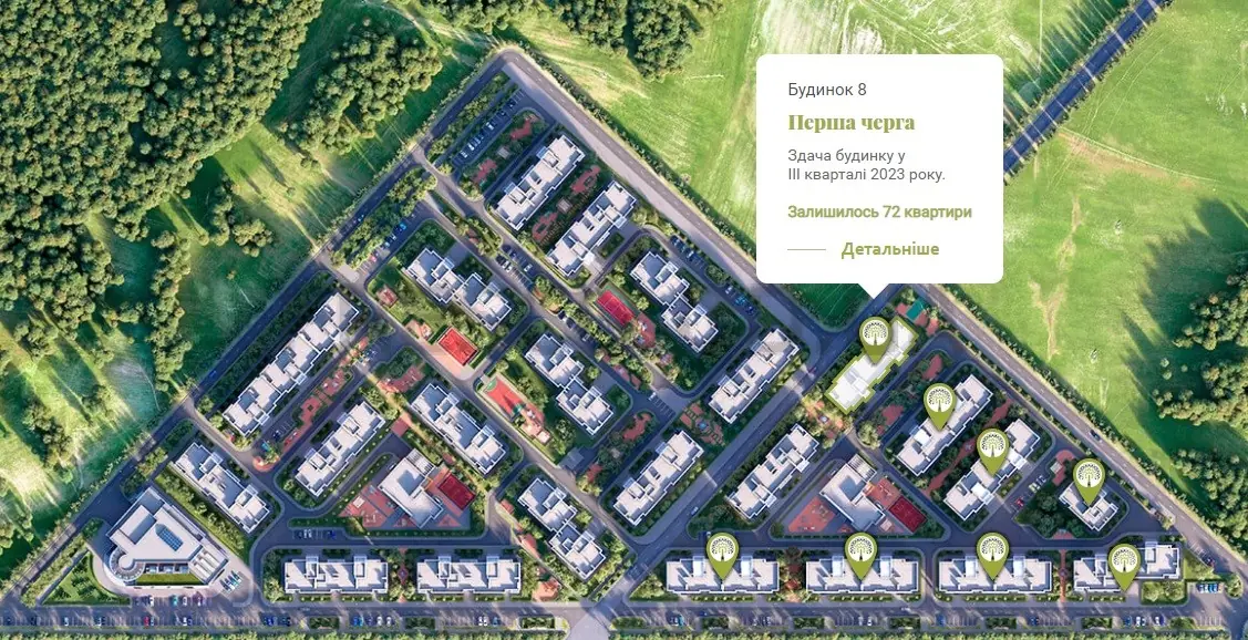 ЖК Парк Совиньон генплан 8 дом