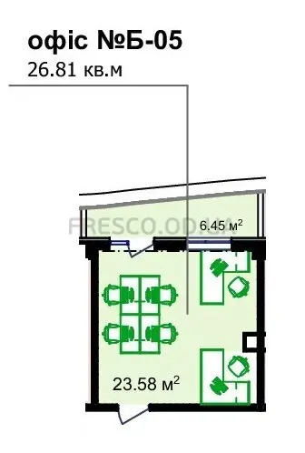 Апартамент-студия · 26.81 м² · ЖК UNITY TOWERS (ЮНИТИ ТАУЭРС)