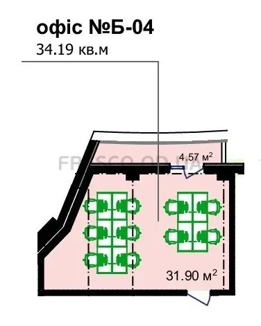 Однокомнатные апартаменты · 34.19 м² · ЖК UNITY TOWERS (ЮНИТИ ТАУЭРС)